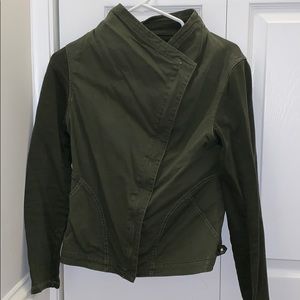 Olive green zip up jacket